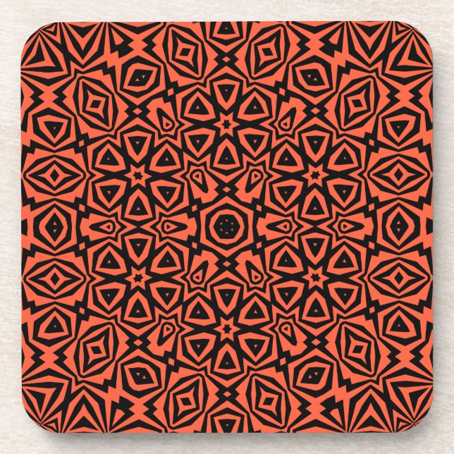  Pattern Geometric Vintage Fashion Cute           Coaster (Front)