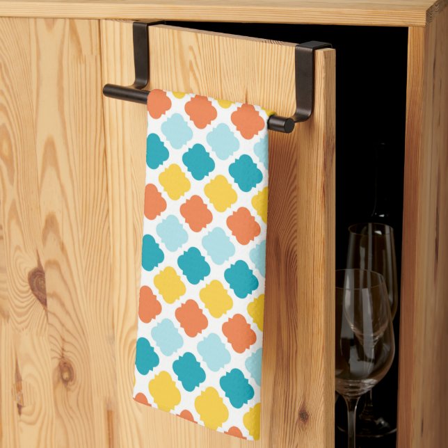  Pattern Geometric Vintage Stylish Modern        Kitchen Towel (Thirds Fold)