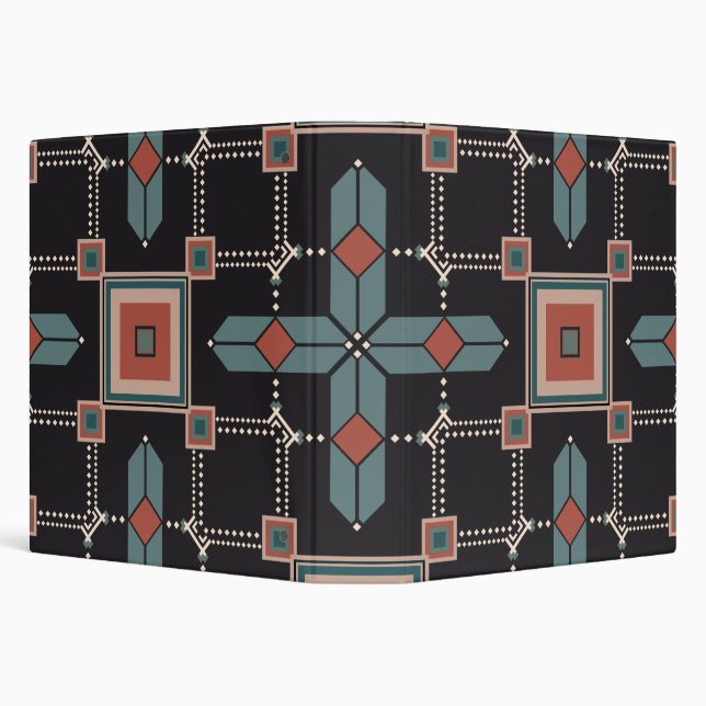 Pattern Geometric Vintage Trendy             Binder (Background)