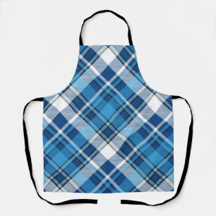 Pattern Geometric Vintage Trendy Blue        Apron