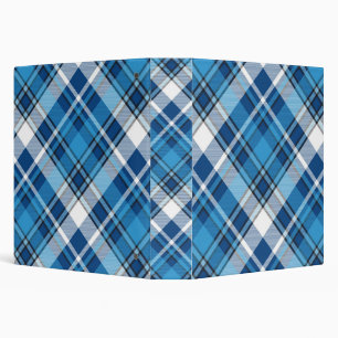 Pattern Geometric Vintage Trendy Blue Binder