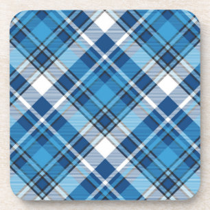 Pattern Geometric Vintage Trendy Blue Coaster