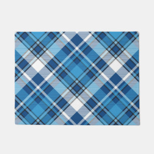 Pattern Geometric Vintage Trendy Blue   Doormat