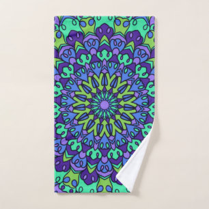 Pattern Geometric Vintage Trendy Cute Hand Towel
