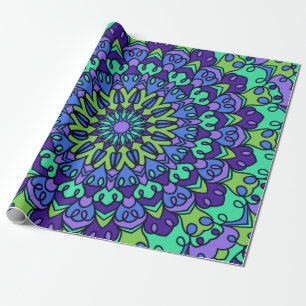 Pattern Geometric Vintage Trendy Cute Wrapping Paper