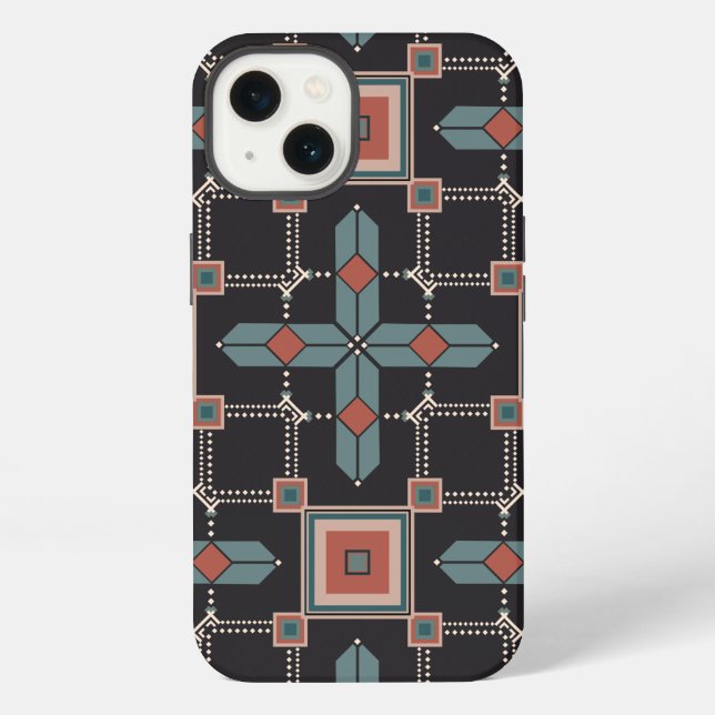 Pattern Geometric Vintage Trendy             iPhone Case (Back)