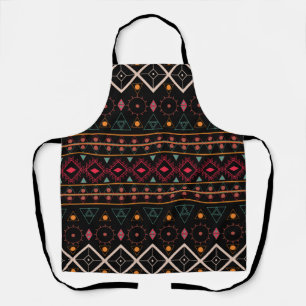 Pattern Geometric Vintage Trendy Stylish Colourful Apron