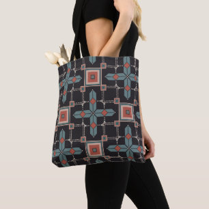 Pattern Geometric Vintage Trendy Tote Bag
