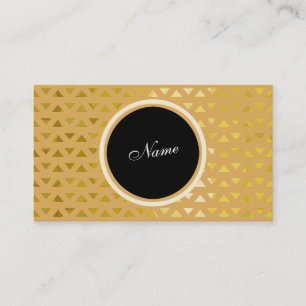 Pattern Gold Business Card