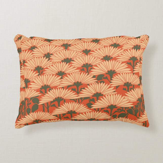 pattern graphic background accent pillow (Front)