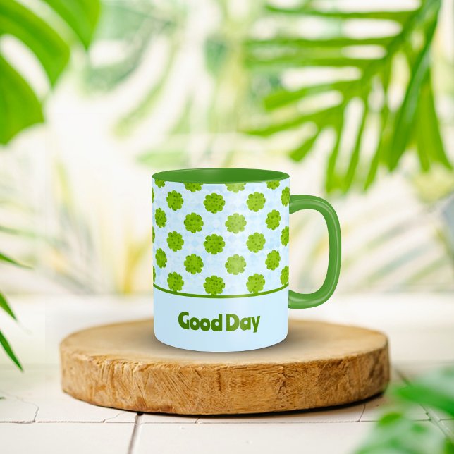 Pattern green Leaf Clover Coffee Mug (Pattern green Leaf Clover Coffee Mug
)