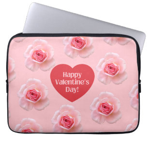 Pattern Happy Valentine`s Day 2023 Background   Laptop Sleeve