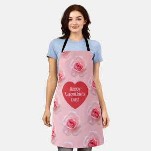 Pattern Happy Valentine`s Day 2024 Background      Apron