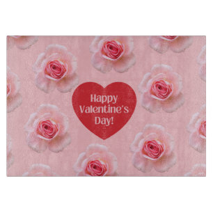 Pattern Happy Valentine`s Day 2024 Background Cutting Board