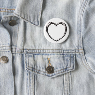 Pattern heart Custom 2 Inch Round Button