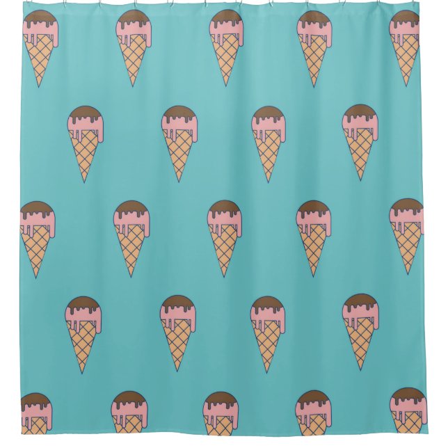 Pattern Ice cream on Pastel colour background, vin (Front)