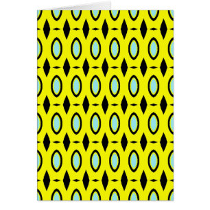 Pattern in Yellow, Blue and Black