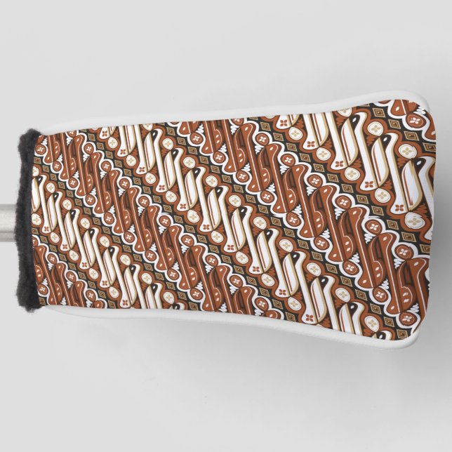 Pattern Indonesian batik  Golf Head Cover (Front)