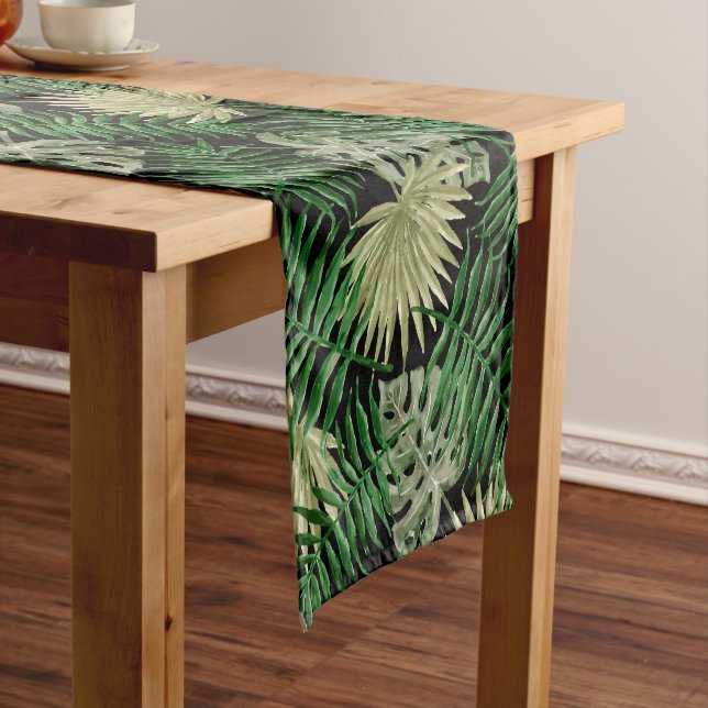 PATTERN LEAVES SEAMLESS DESIGN GIFT  SHORT TABLE RUNNER (In Situ)