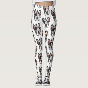 Pattern Leggings & Tights: King Boston Terrier