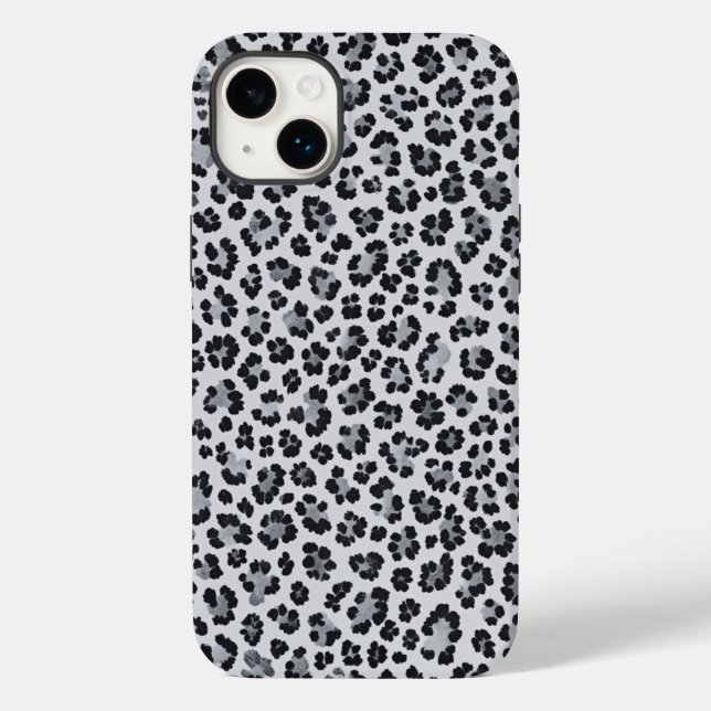 Pattern Leopard Print Gray Case-Mate iPhone Case (Back)