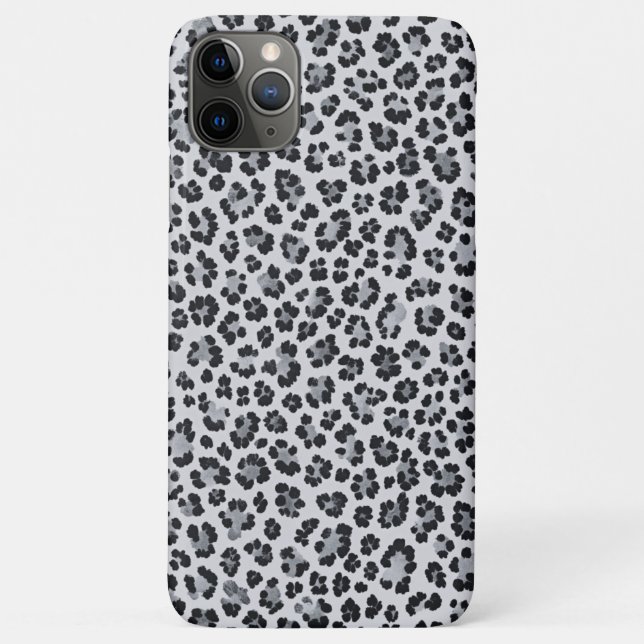 Pattern Leopard Print Gray Case-Mate iPhone Case (Back)