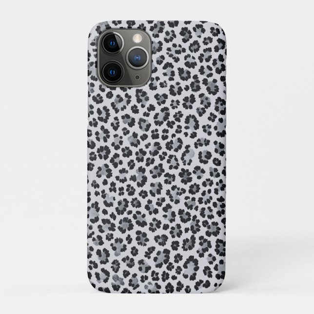 Pattern Leopard Print Gray Case-Mate iPhone Case (Back)
