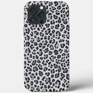 Pattern Leopard Print Gray iPhone 13 Pro Max Case