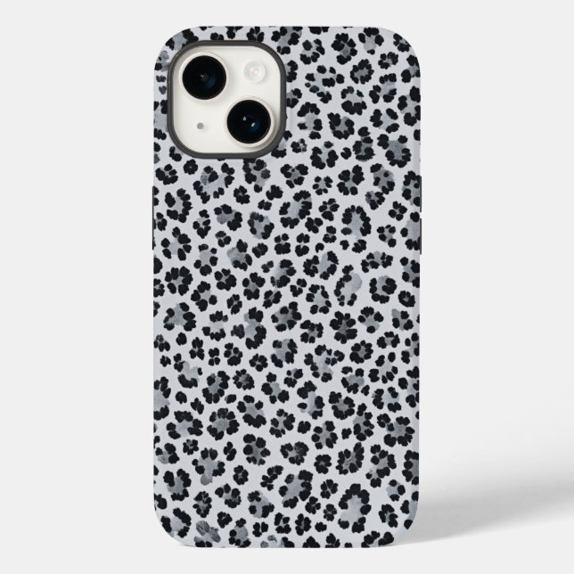 Pattern Leopard Print Gray Case-Mate iPhone Case (Back)