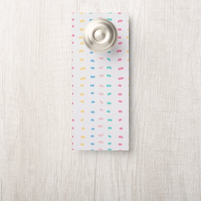 Pattern lines door hanger (On Knob)