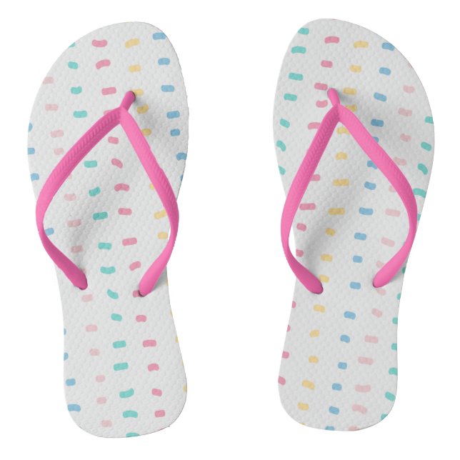 Pattern lines flip flops (Footbed)