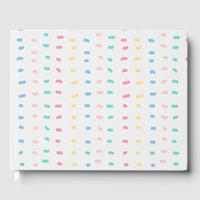 Pattern lines guest book (Front)