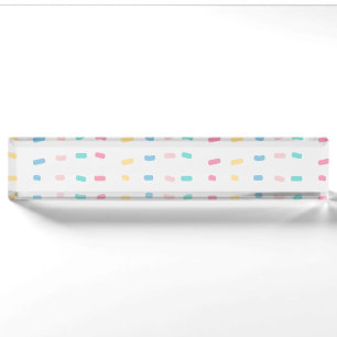 Pattern lines nameplate