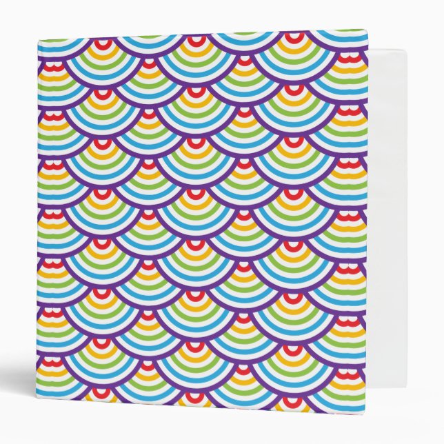 Pattern Modern Stylish Geometric Vintage          Binder (Front/Inside)