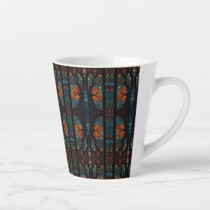 Pattern Mosaic Stained Glass Latte Mug