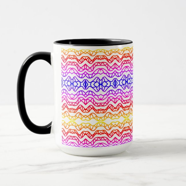 Pattern mug fun colours (Left)