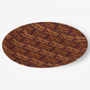 Pattern Mungu Akubariki, God Bless You in Swahili  Paper Plate