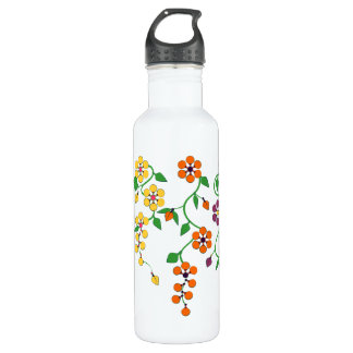 Pattern NO.2: Hanging Flowers Water Bottle