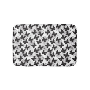 pattern of a butterfly bath mat