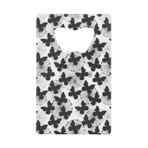 pattern of a butterfly credit card bottle opener