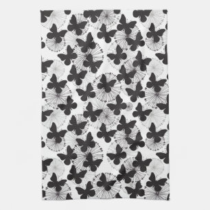 pattern of a butterfly kitchen towel