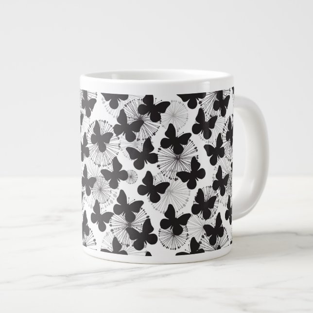 pattern of a butterfly large coffee mug (Front Right)