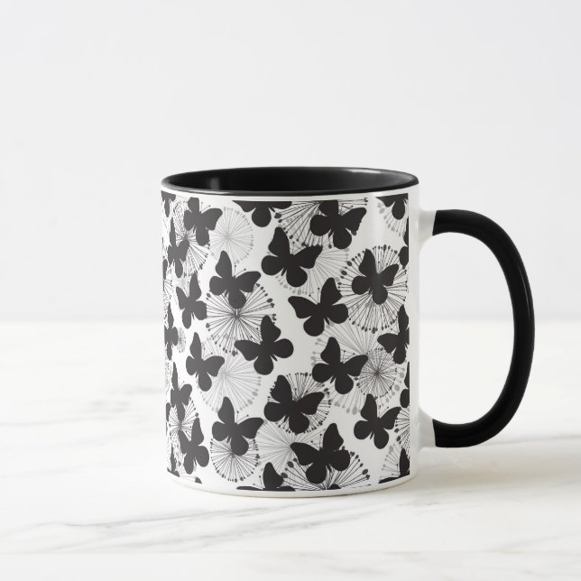 pattern of a butterfly mug (Right)