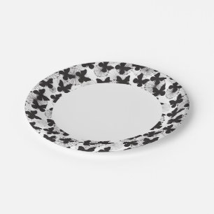 pattern of a butterfly paper plate