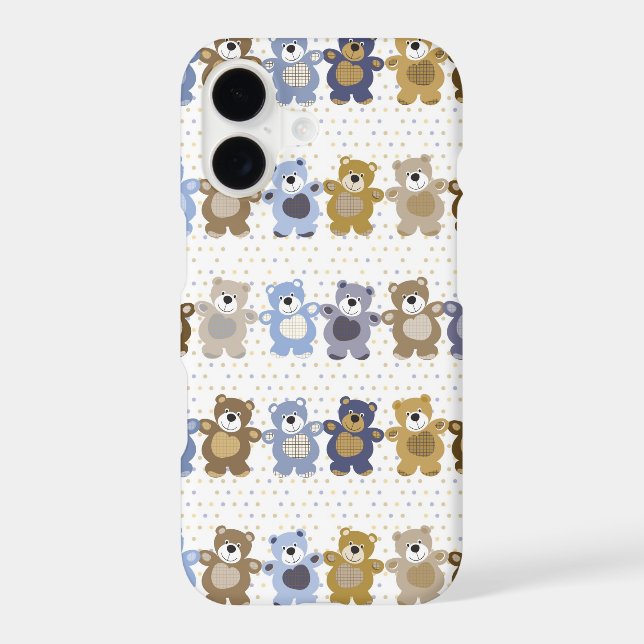 pattern of a toy teddy bear (Back)