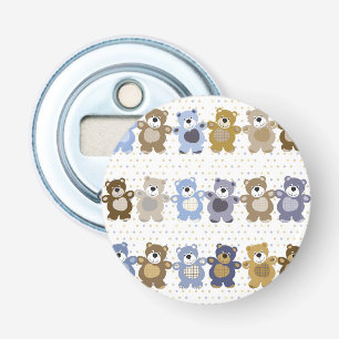 pattern of a toy teddy bear bottle opener