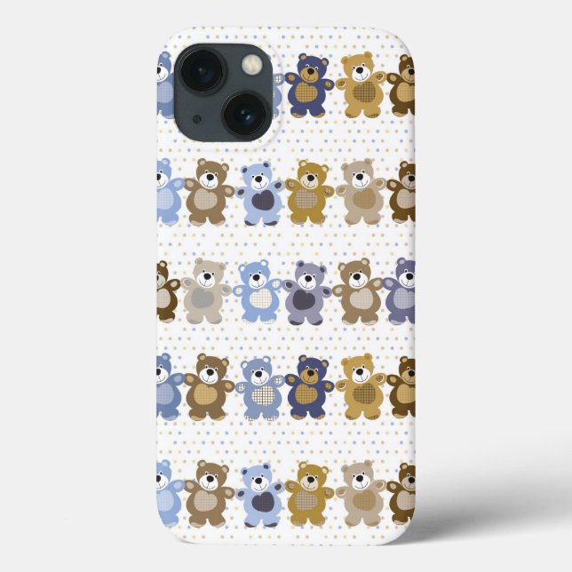 pattern of a toy teddy bear Case-Mate iPhone case (Back)