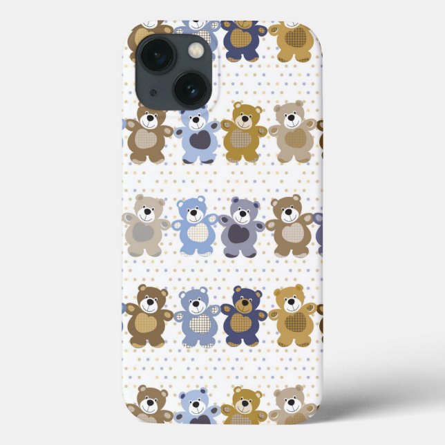 pattern of a toy teddy bear Case-Mate iPhone case (Back)