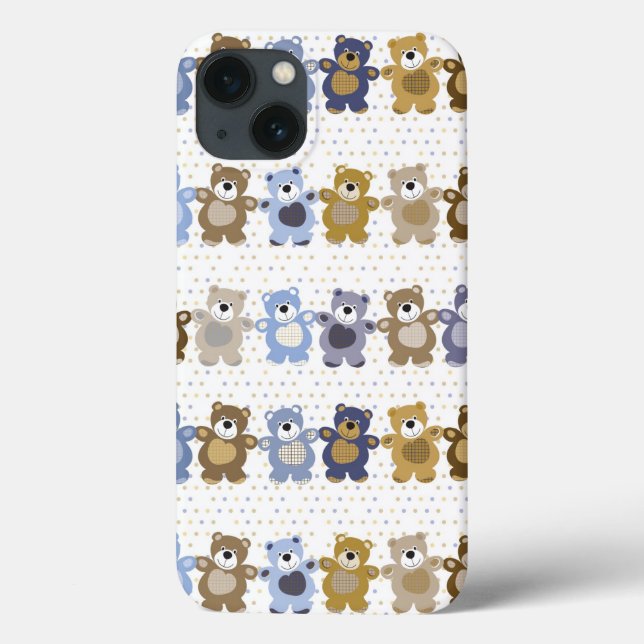 pattern of a toy teddy bear Case-Mate iPhone case (Back)