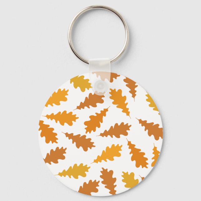 Pattern of Autumn Leaves. Keychain (Front)